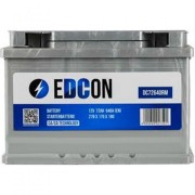 Аккумулятор EDCON 72Ah 640A R+ (DC72640RM) 