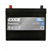 Аккумулятор EXIDE EA755 75Ah 630A L+