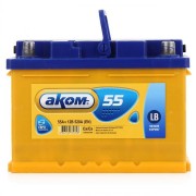 Аккумулятор AKOM 55Ah 520A R+