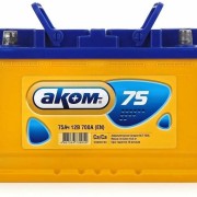 Аккумулятор AKOM 75Ah 750A R+